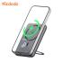 Mcdodo MC-8361 Magnetic Power Bank 5000mAh with Screen Slim Metal Rotating Stand 20W Fast Charging Design for Office/Home Use - Black